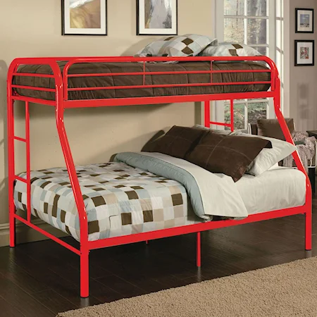 Contemporary Twin/Full Bunk Bed